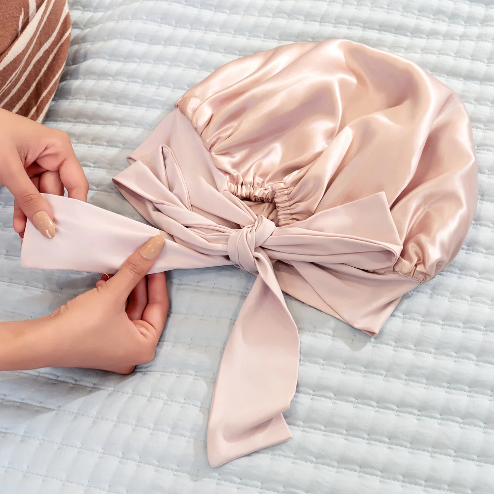 Blissy Bow Bonnet - Pink - Image 9