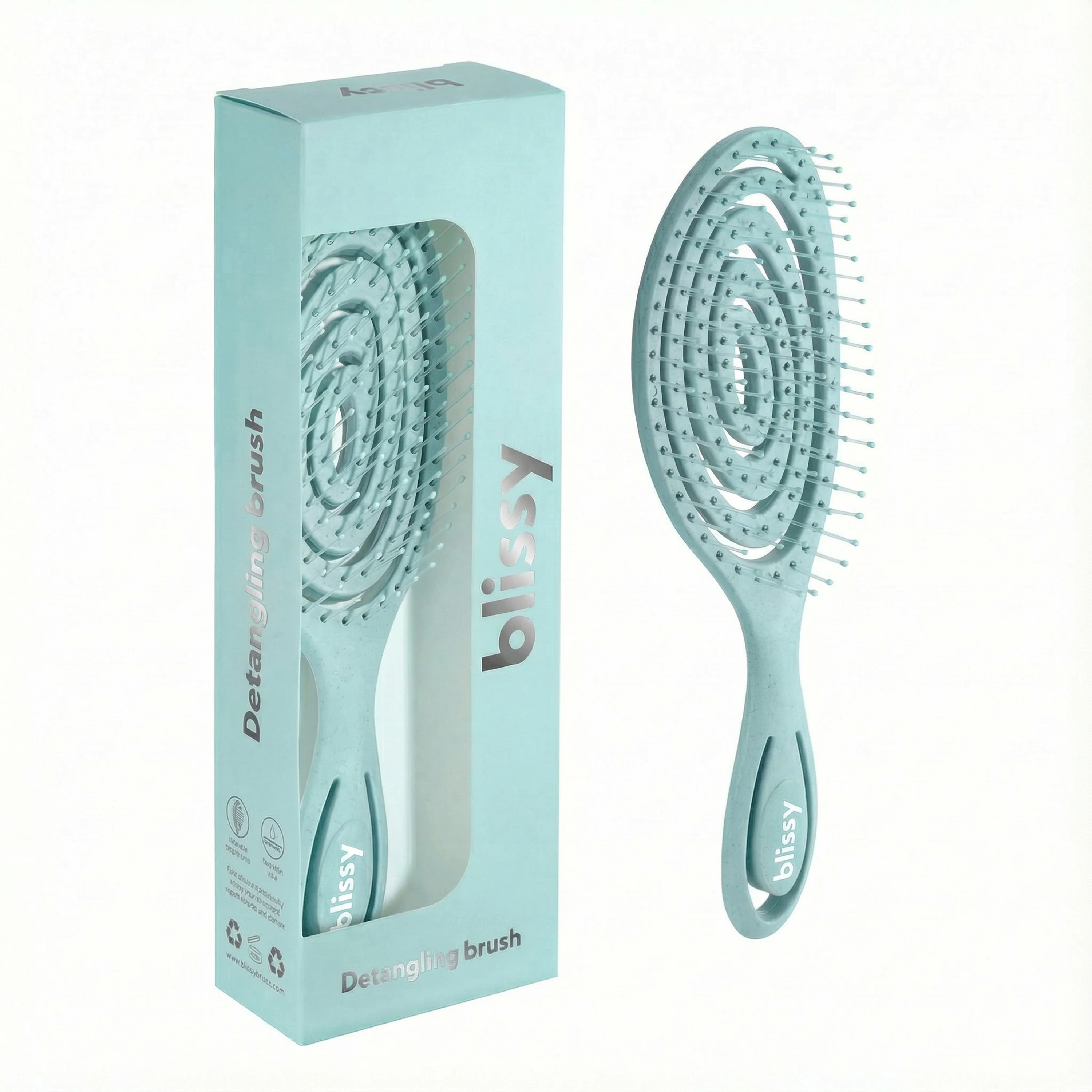 Blissy Detangling Brush - Blue