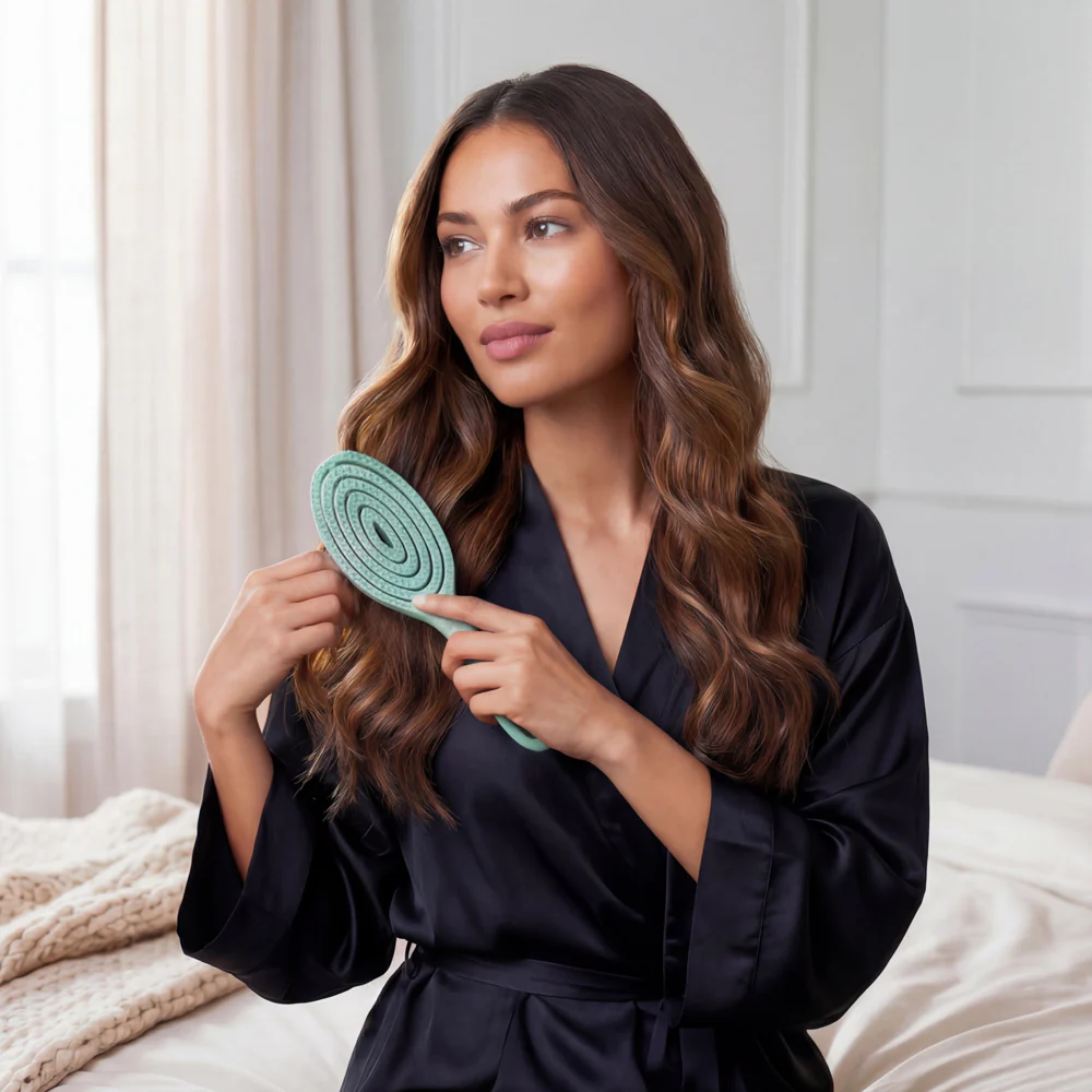 Blissy Detangling Brush - Teal - Image 10
