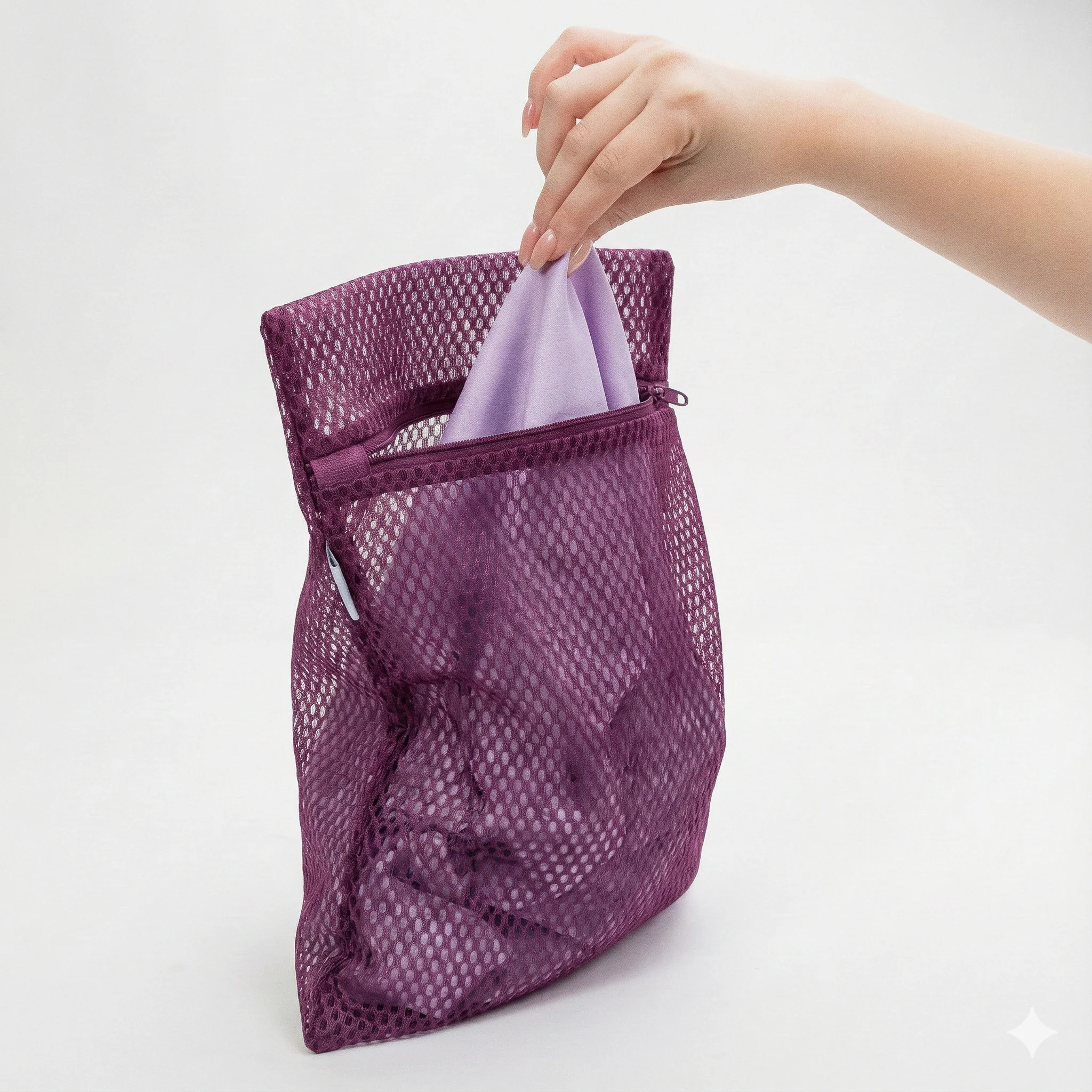 Blissy - Mesh Wash/Laundry Bags - Plum (3 pack) - Image 7