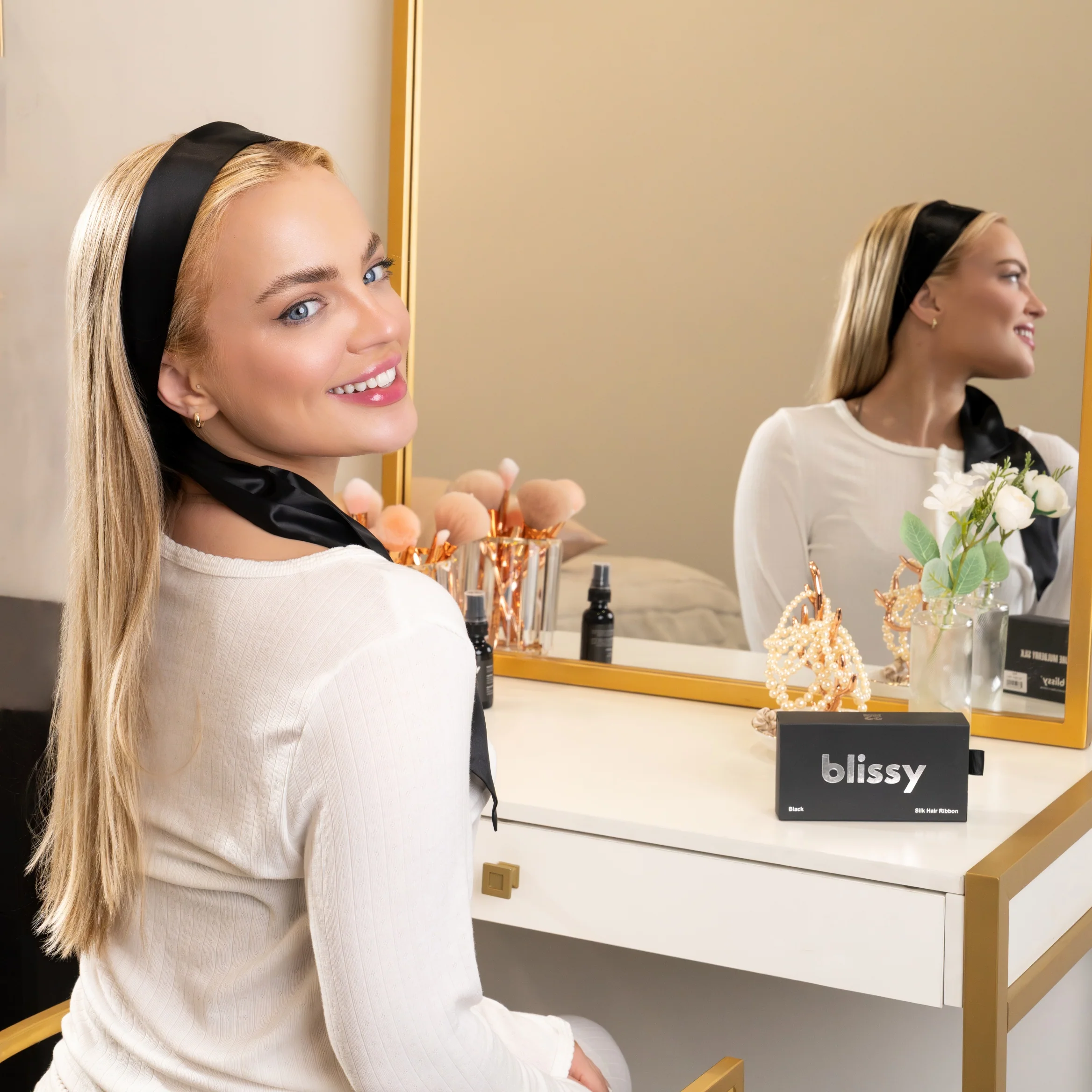 Blissy Hair Ribbon - Black - Image 9
