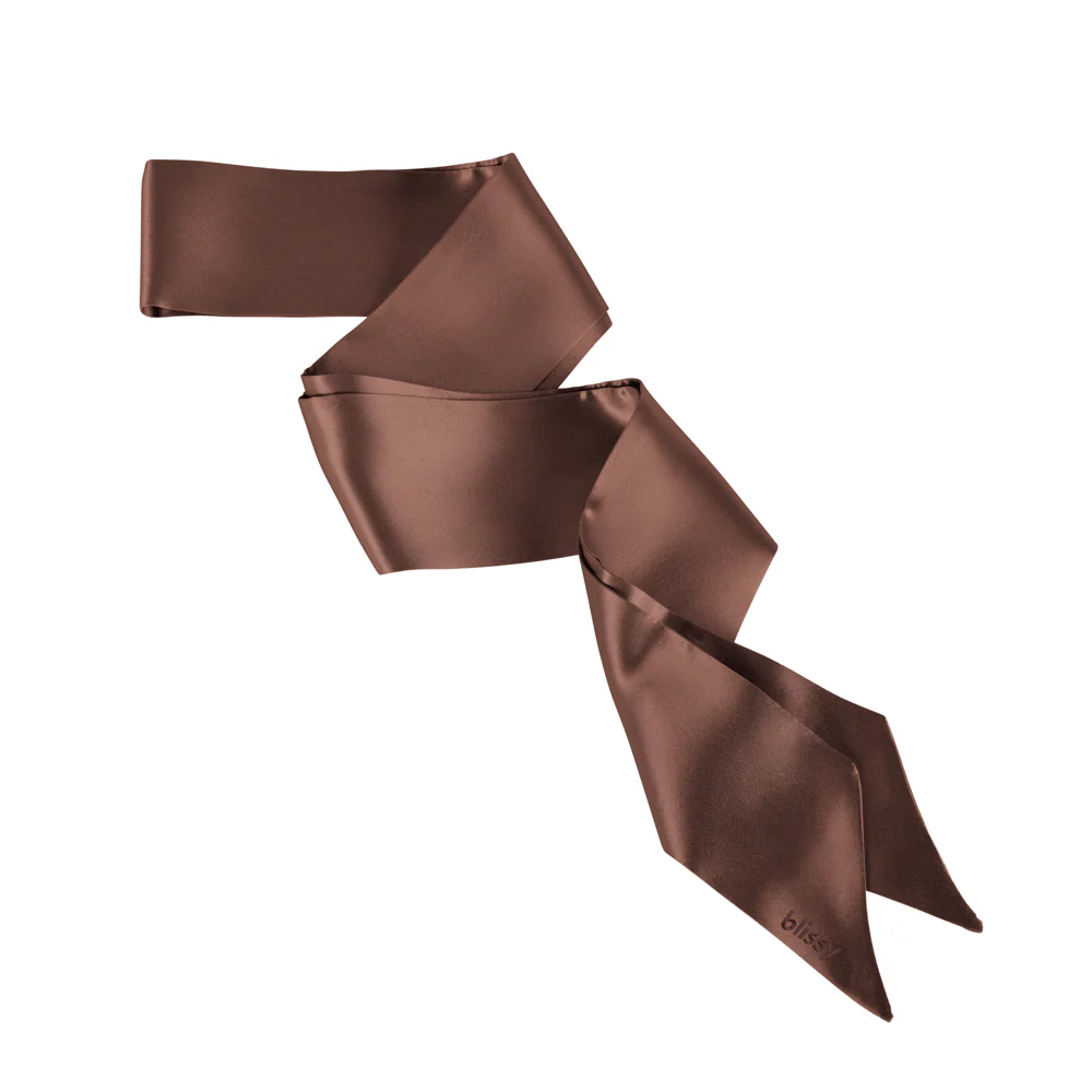 Blissy Hair Ribbon - Chocolate - Image 4