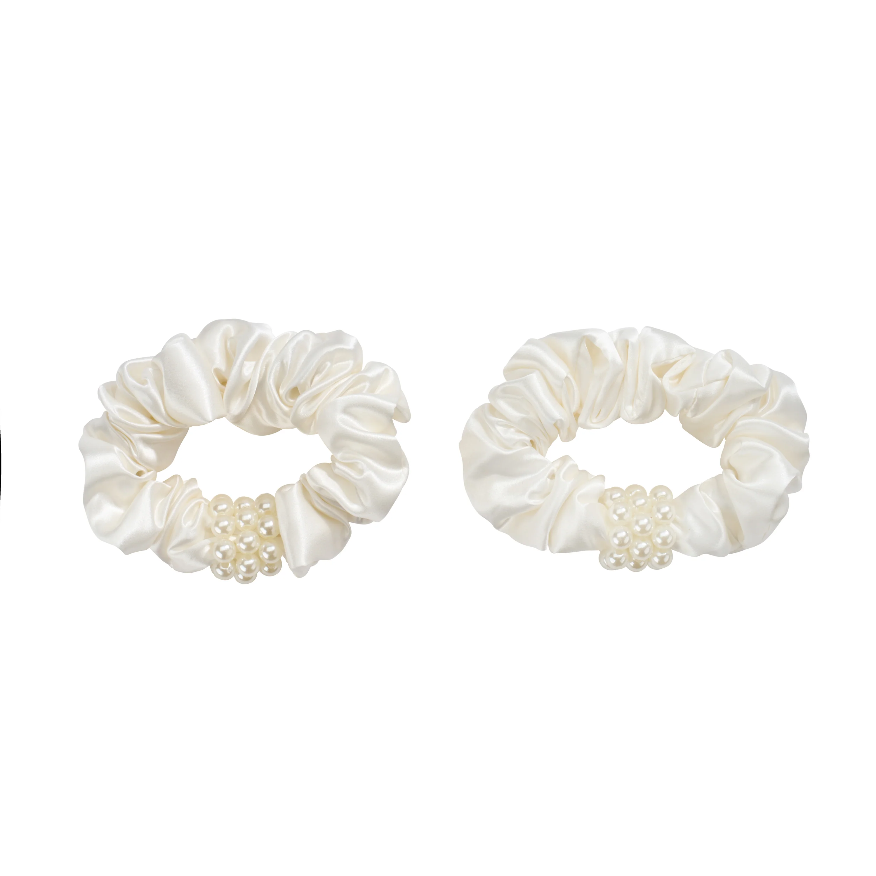 Blissy Petite Pearl Scrunchies - White - Image 10