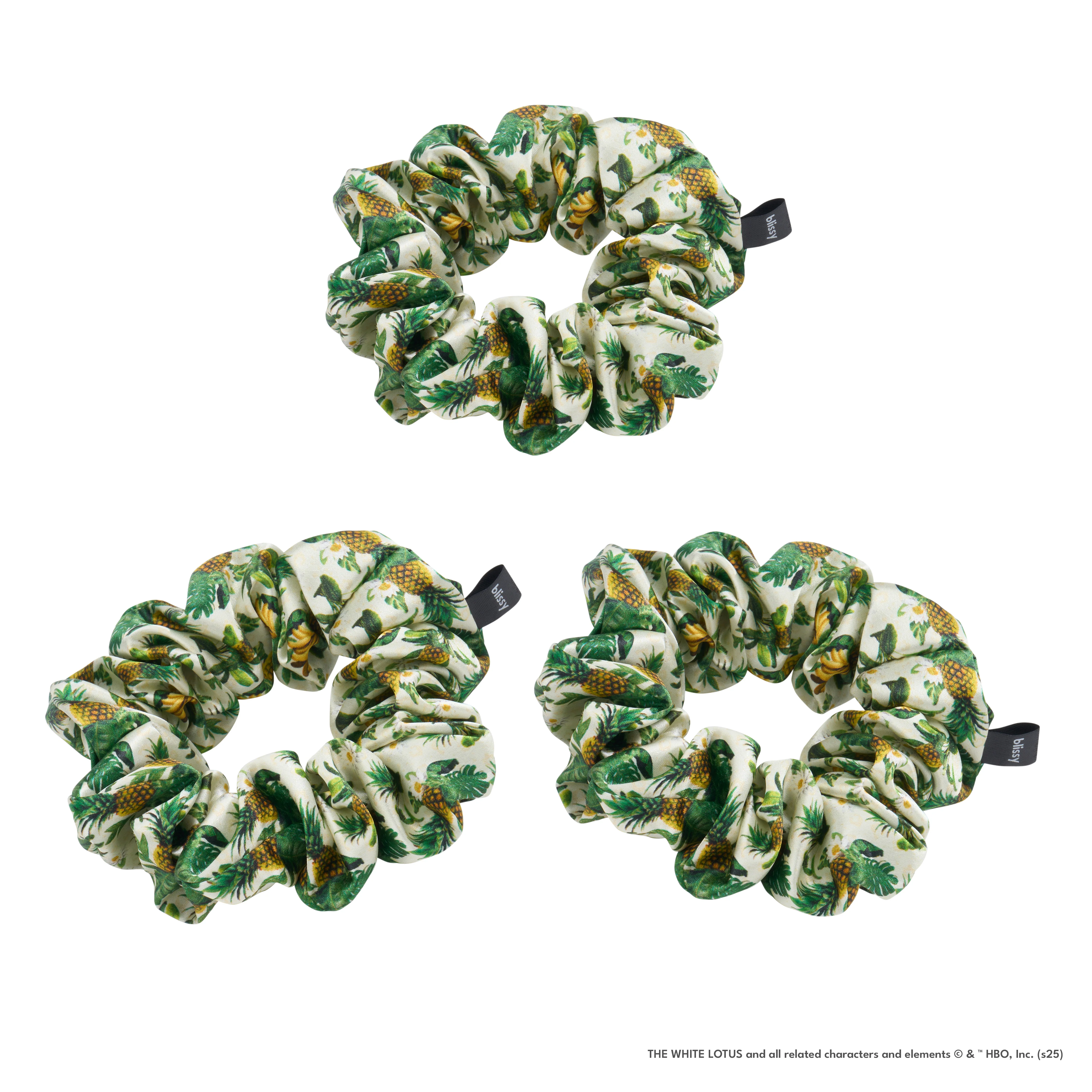 Blissy Scrunchies - White Lotus - Pineapple - Image 9