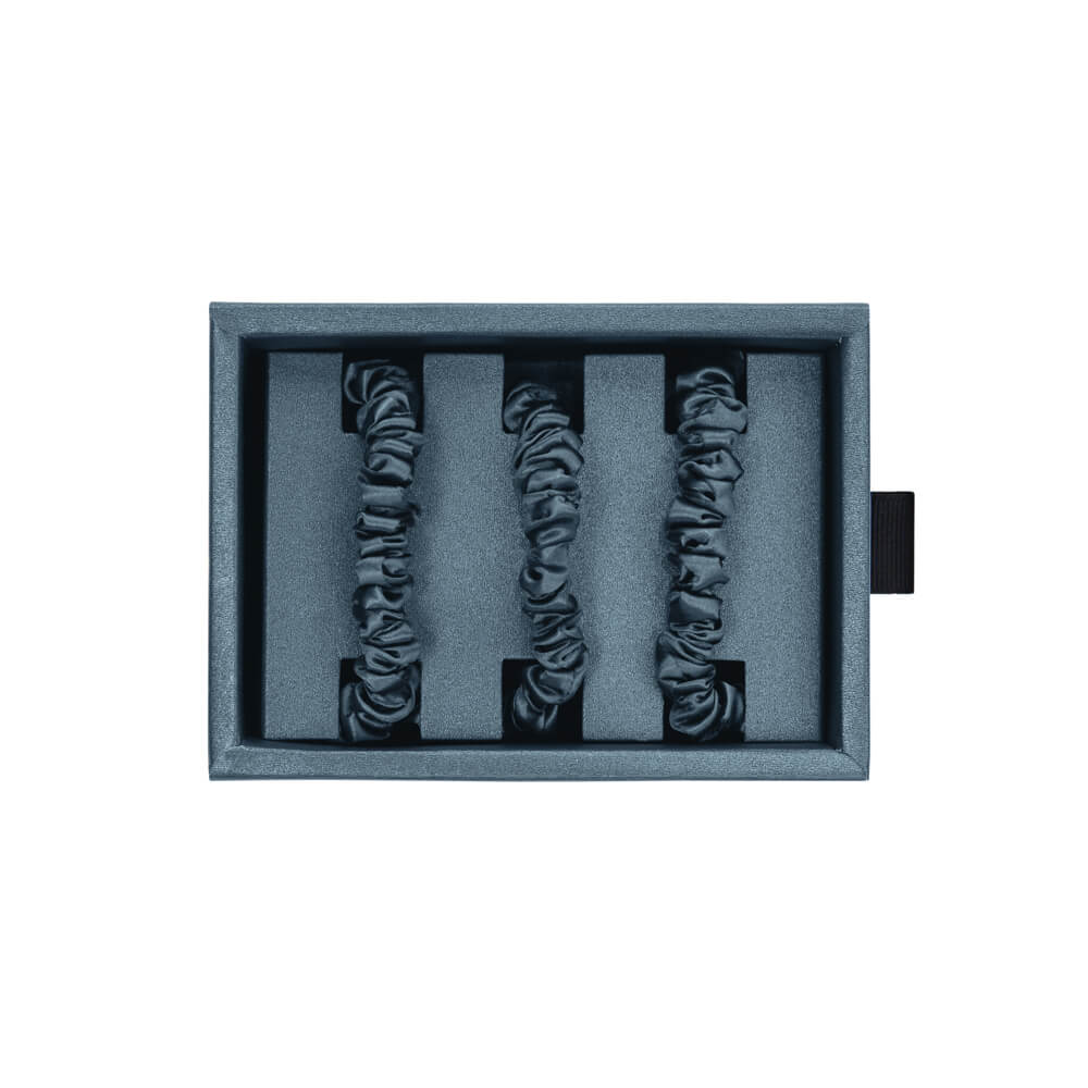 Blissy Skinny Scrunchies - Ash Blue - Image 3