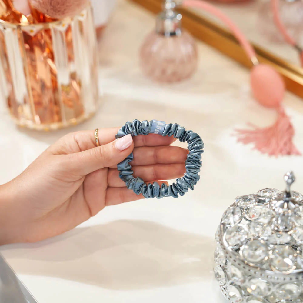 Blissy Skinny Scrunchies - Ash Blue - Image 8