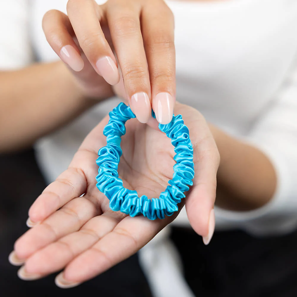 Blissy Skinny Scrunchies - Bahama Blue - Image 6