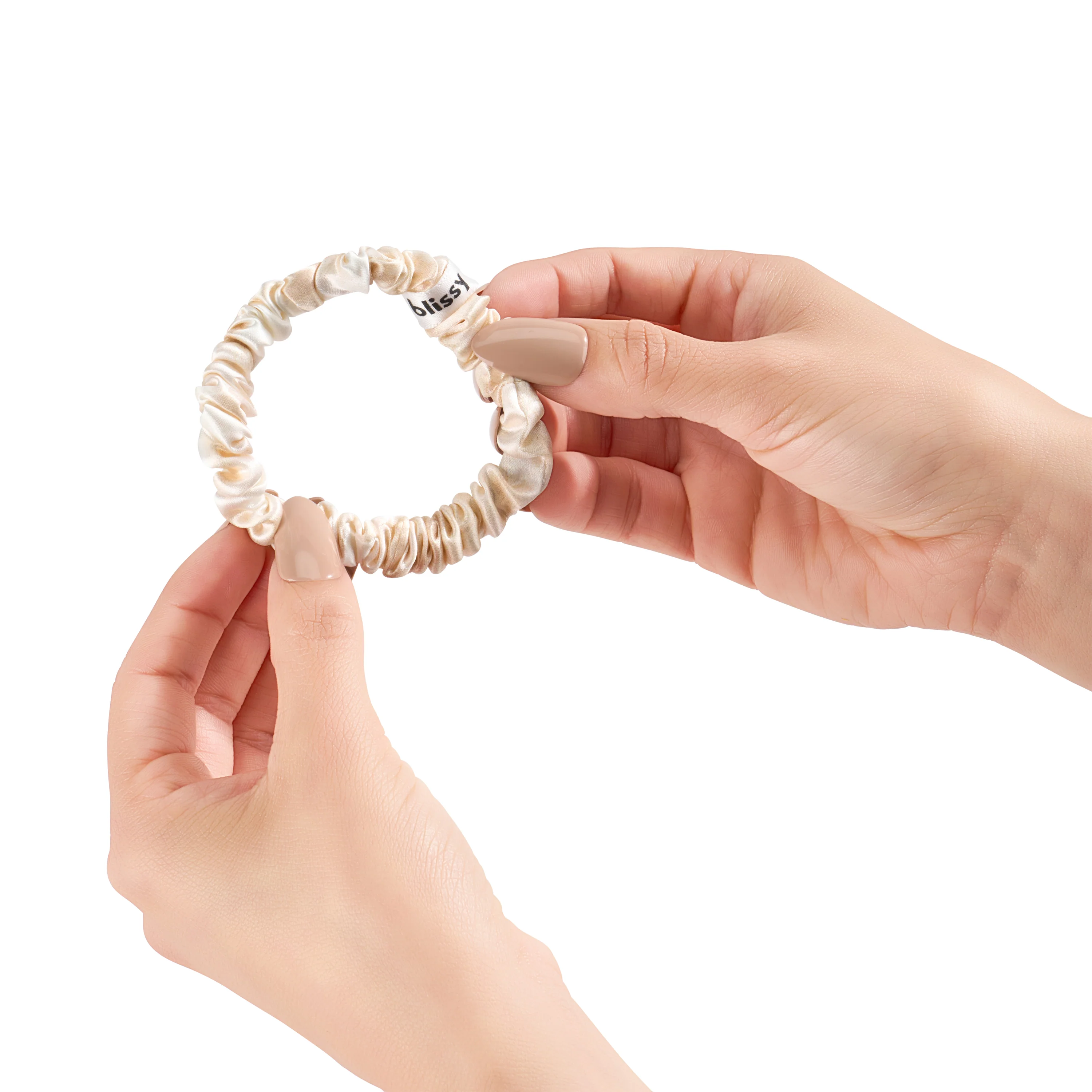 Blissy Skinny Scrunchies - Champagne Marble - Image 3