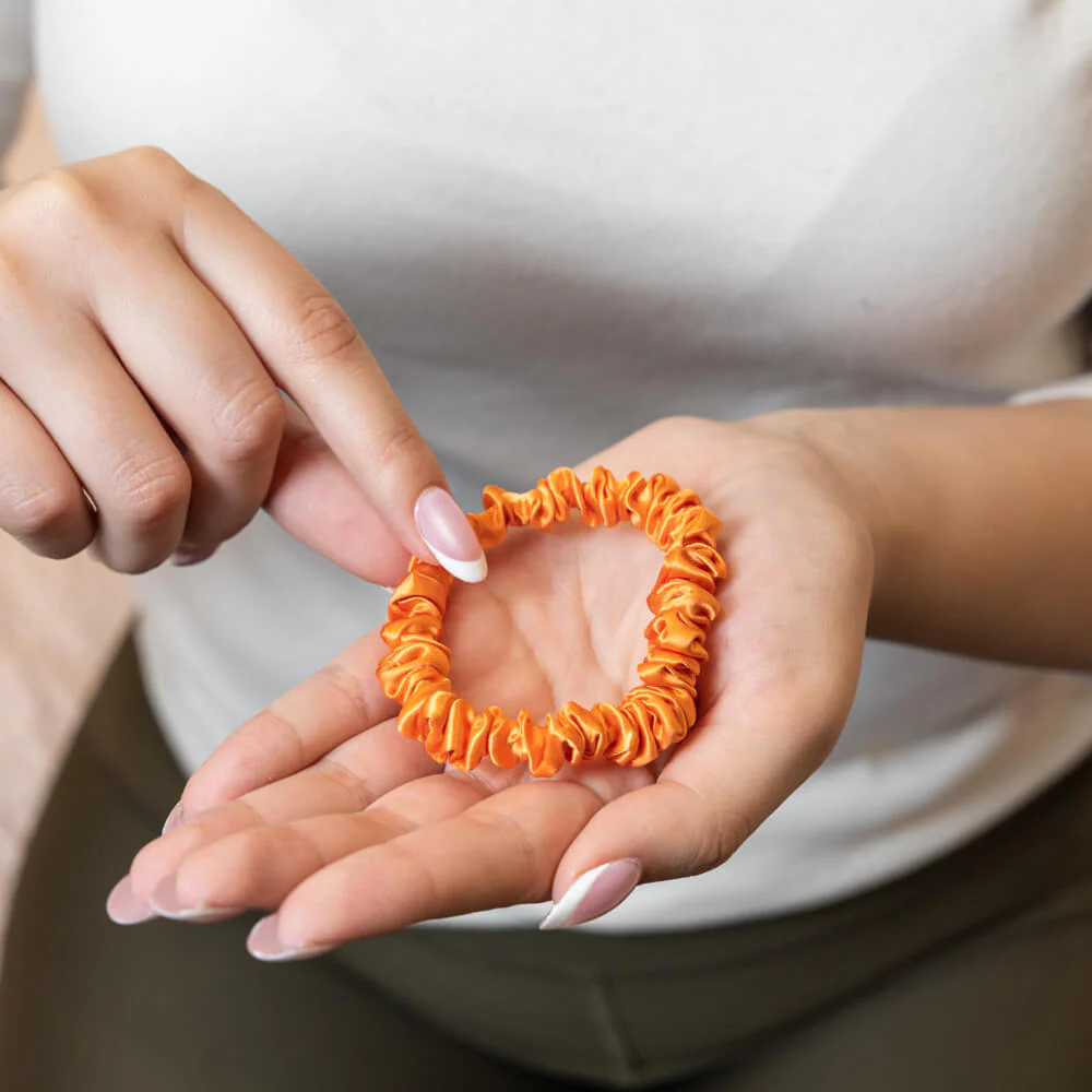Blissy Skinny Scrunchies - Coral - Image 7