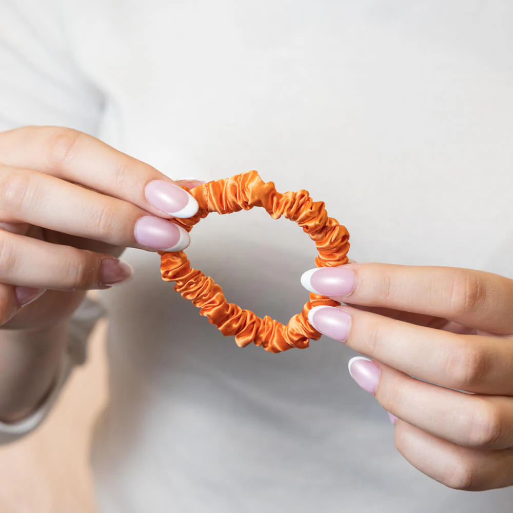 Blissy Skinny Scrunchies - Coral - Image 8