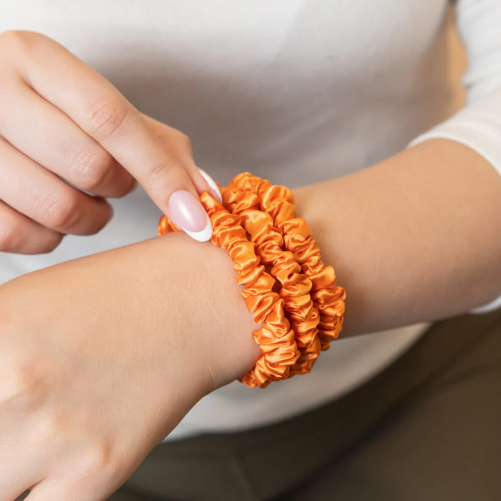 Blissy Skinny Scrunchies - Coral - Image 9