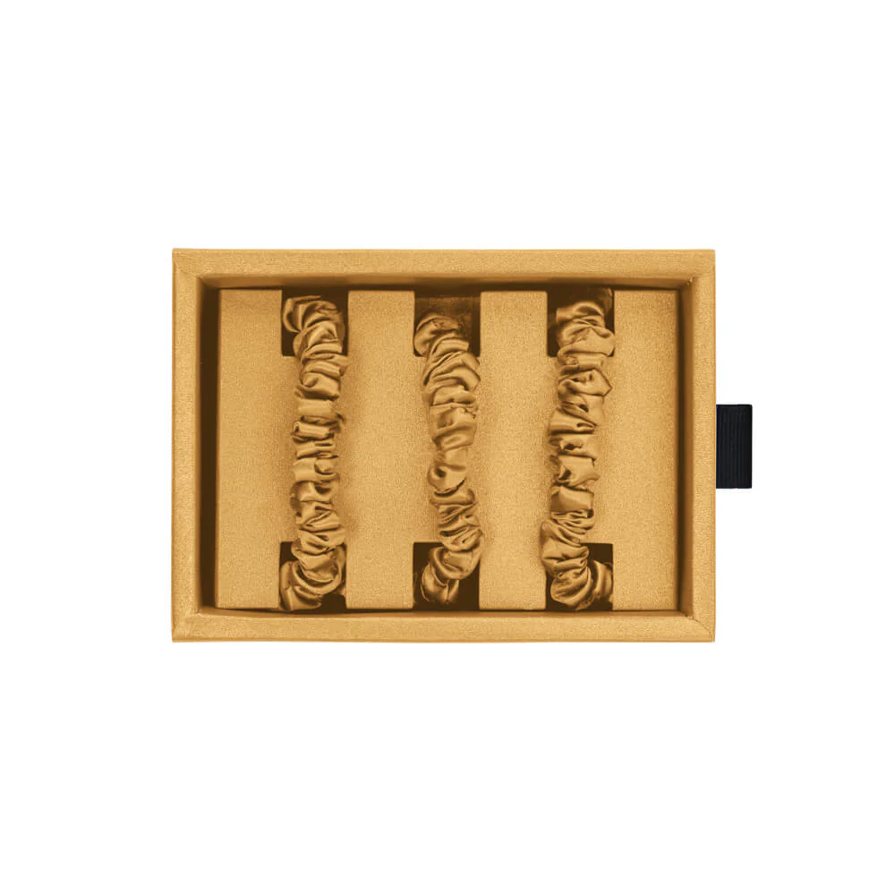 Blissy Skinny Scrunchies - Gold - Image 4