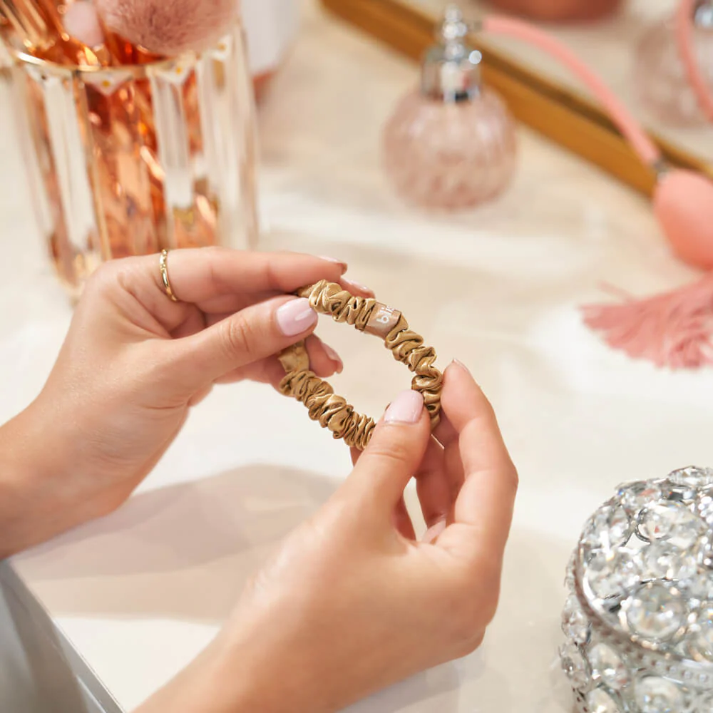 Blissy Skinny Scrunchies - Gold - Image 6