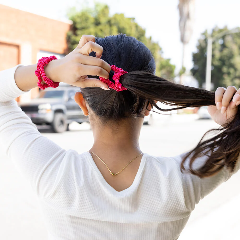 Blissy Skinny Scrunchies - Hibiscus - Image 5