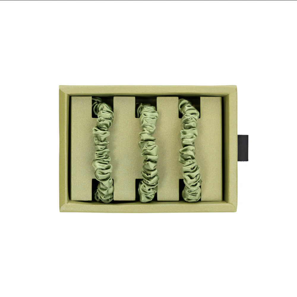 Blissy Skinny Scrunchies - Olive - Image 3