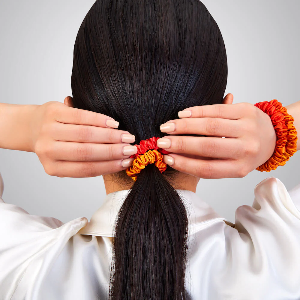 Blissy Skinny Scrunchies - Orange Ombre - Image 11