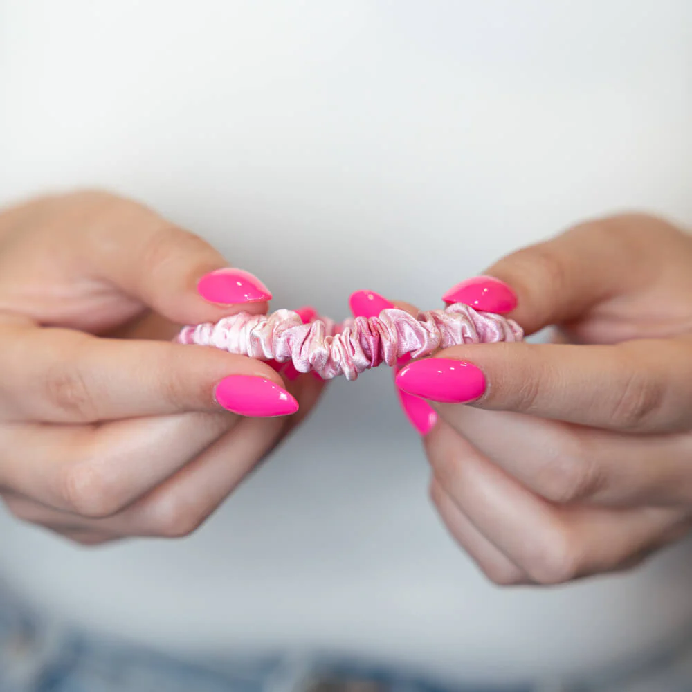 Blissy Skinny Scrunchies - Pink Tie-Dye - Image 8