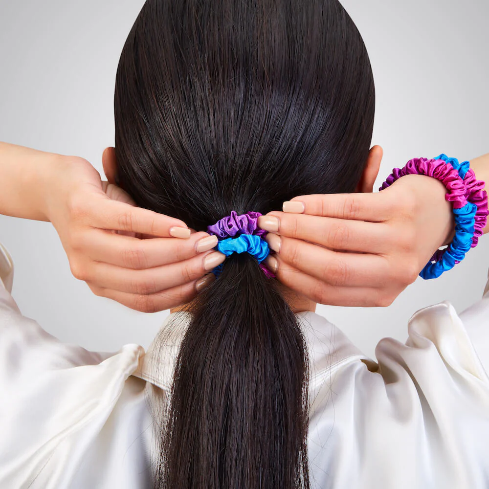 Blissy Skinny Scrunchies - Purple Ombre - Image 10