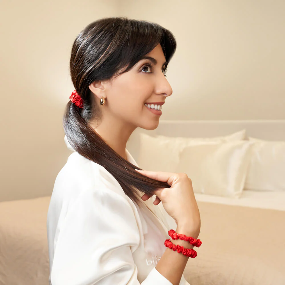 Blissy Skinny Scrunchies - Red - Image 2