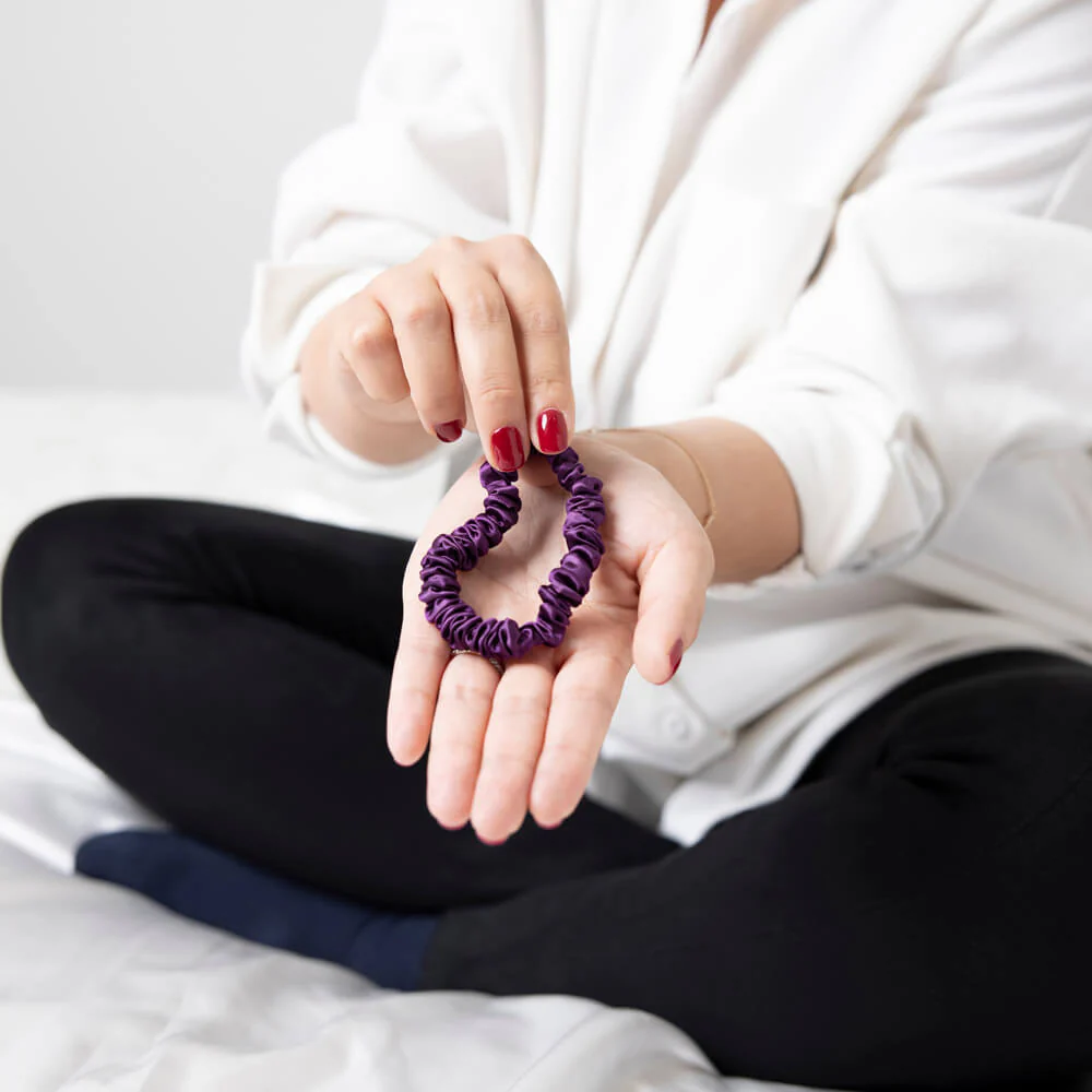 Blissy Skinny Scrunchies - Royal Purple - Image 7