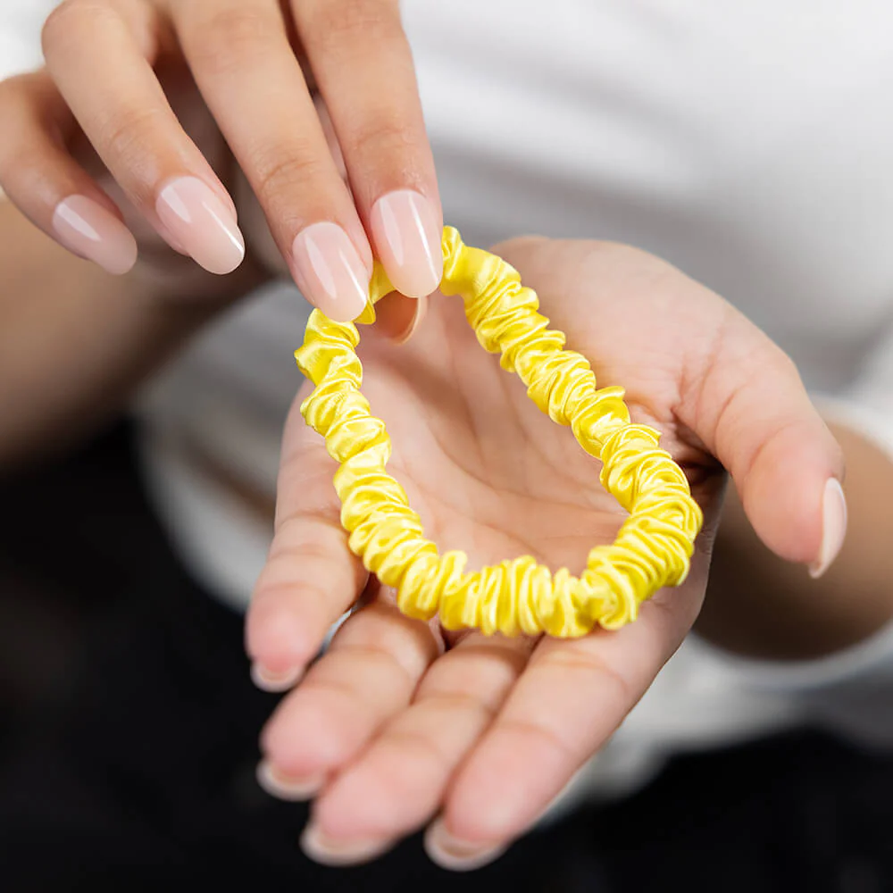 Blissy Skinny Scrunchies - Sunshine Yellow - Image 4