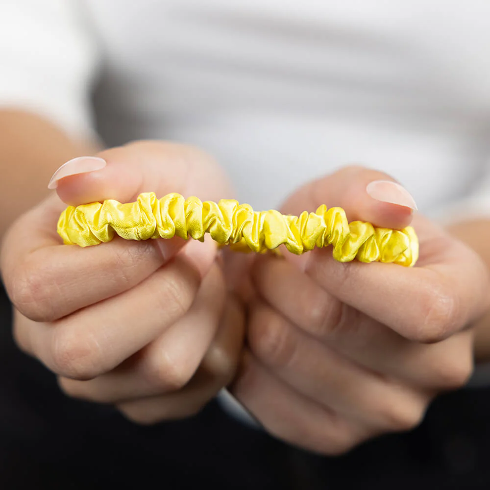 Blissy Skinny Scrunchies - Sunshine Yellow - Image 5