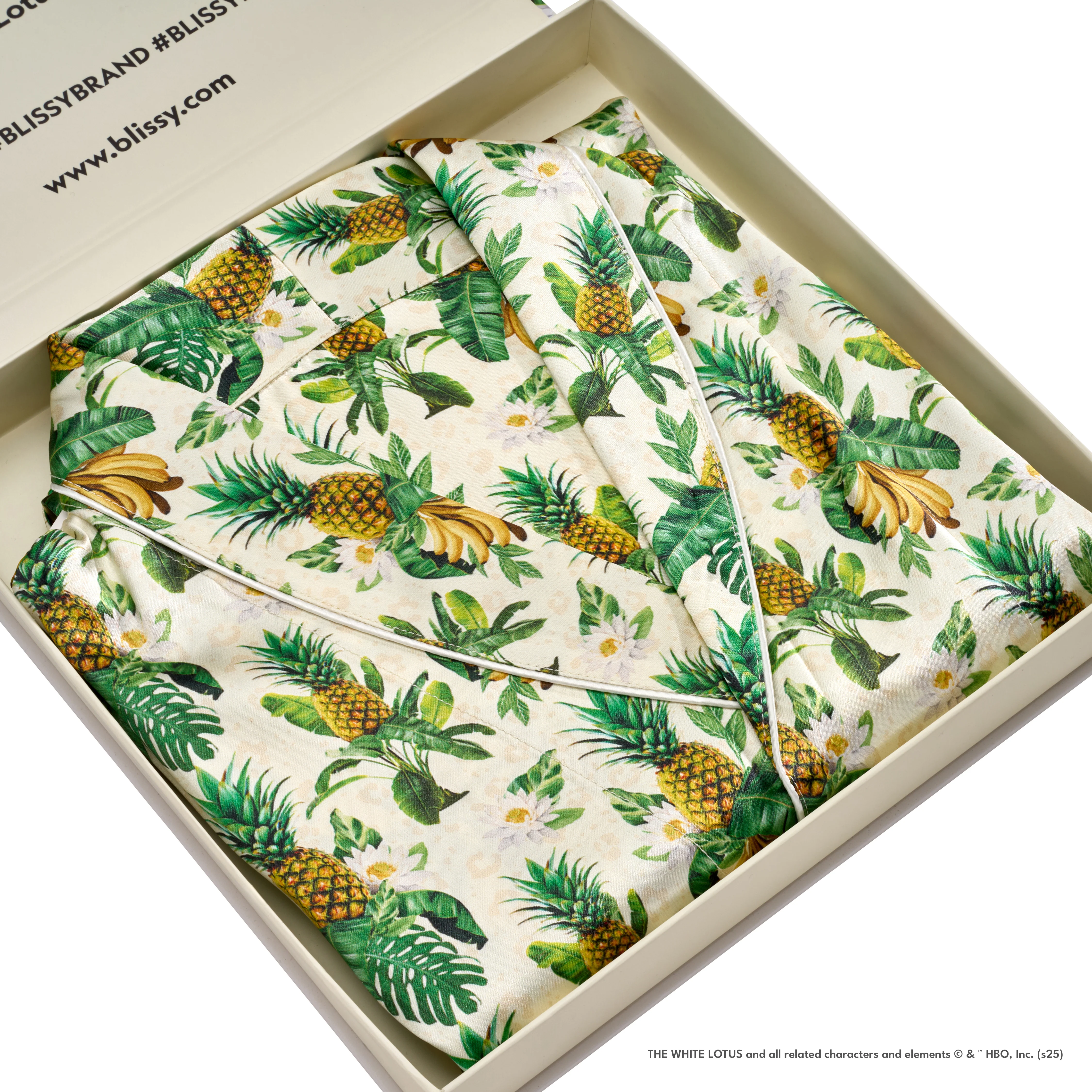 Classic Robe - White Lotus - Pineapple - Image 6