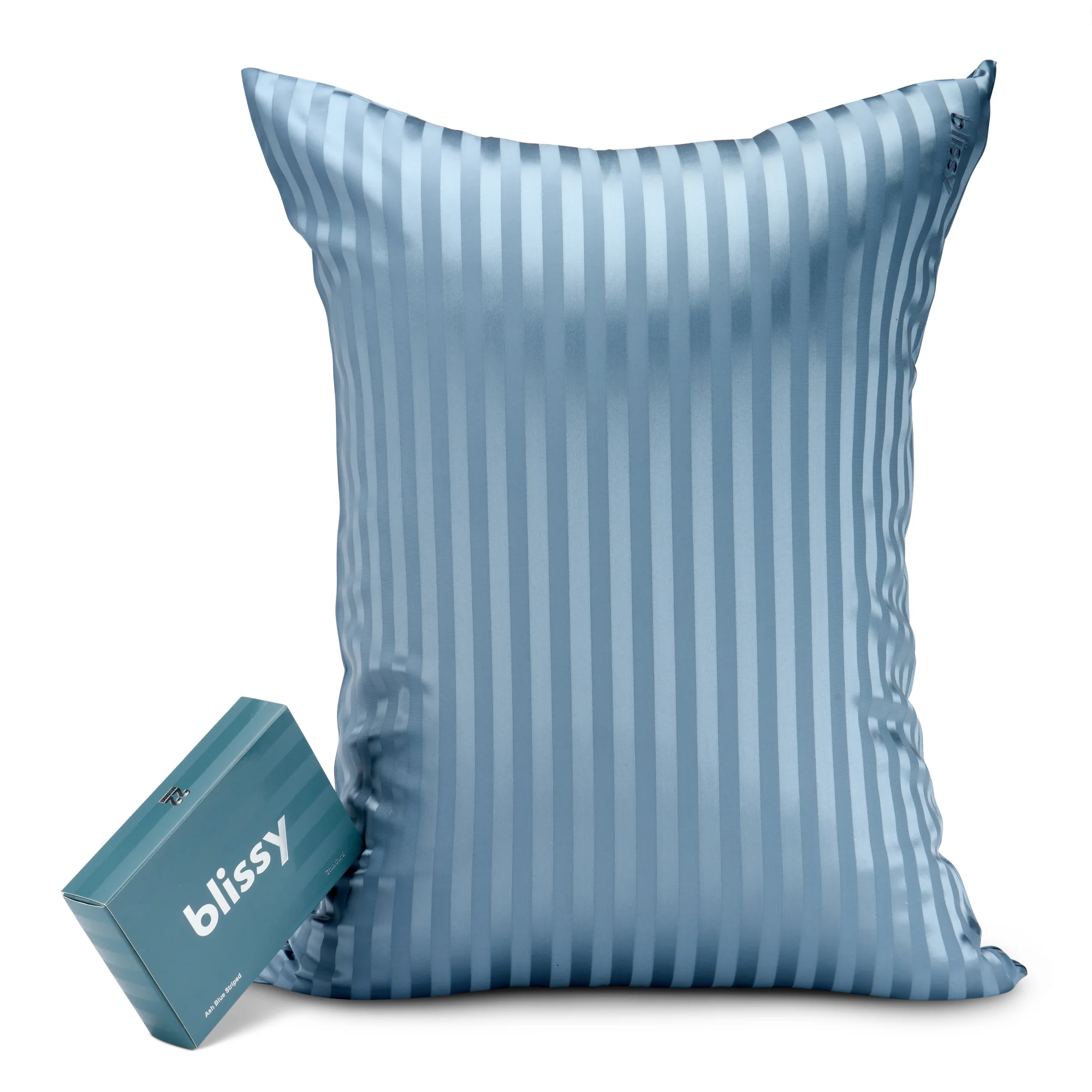 Pillowcase - Ash Blue Striped - Standard - Image 3