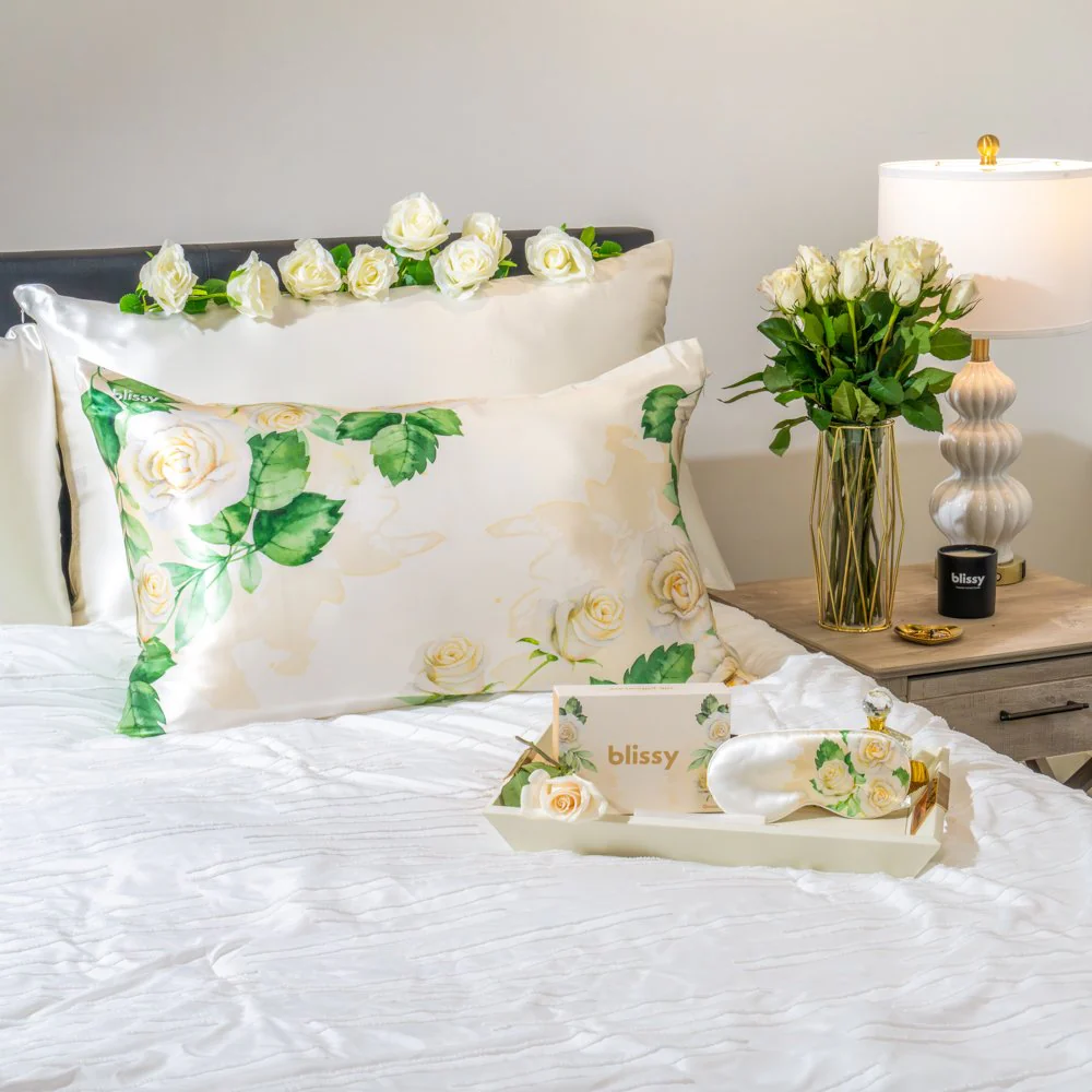 Pillowcase - Zodiac Flower - Cancer White Rose - Standard - Image 12