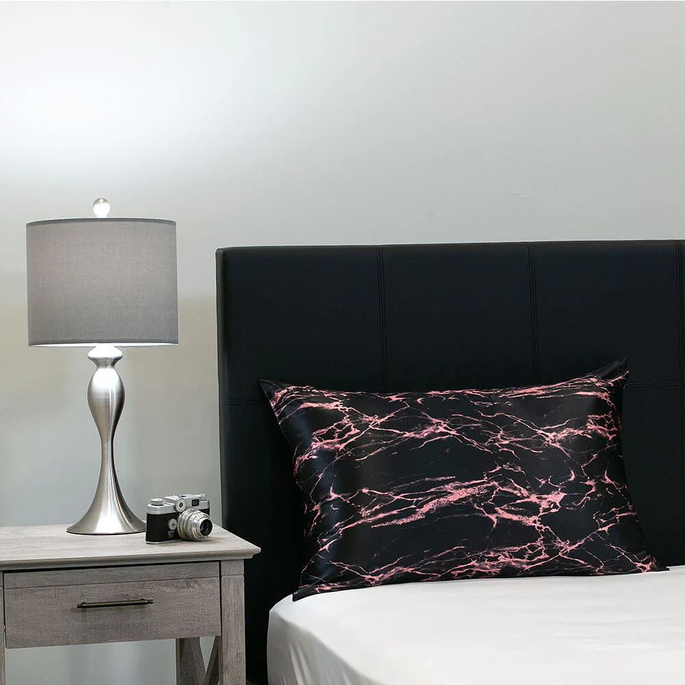 Pillowcase - Rose Black Marble - King - Image 11