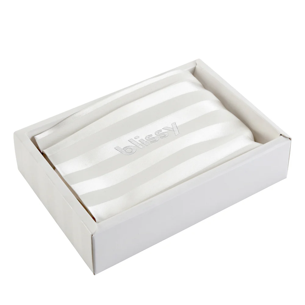 Pillowcase - White Striped - King - Image 4