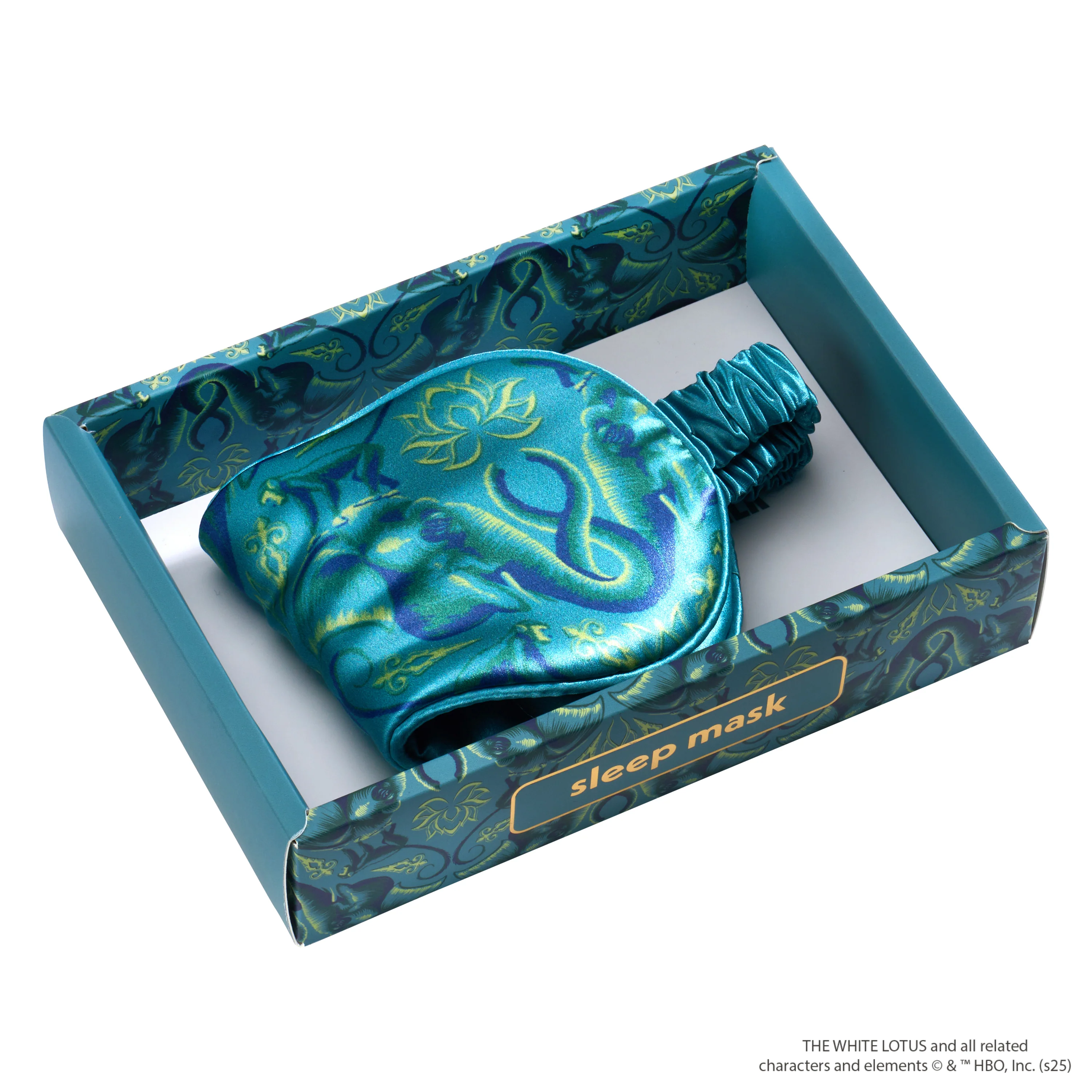 Sleep Mask - White Lotus - Emerald Jungle - Image 5