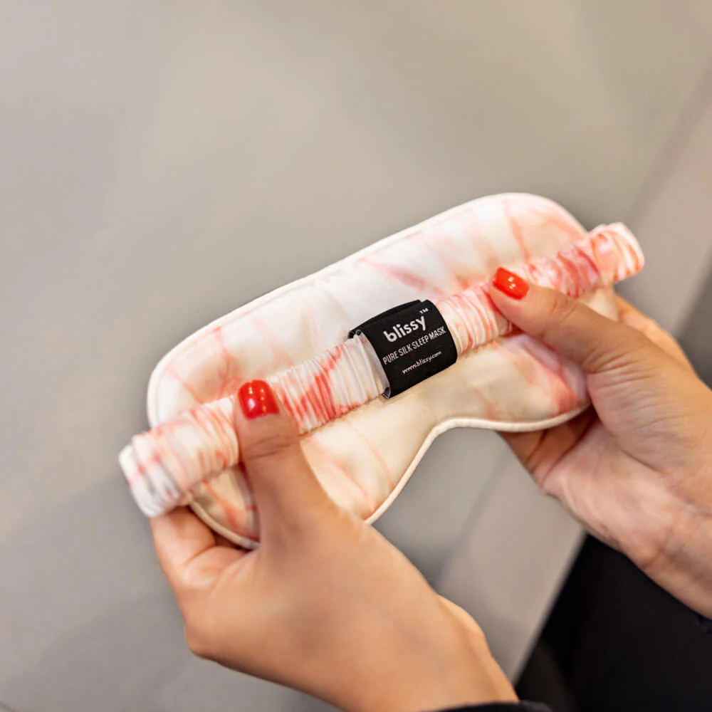 Sleep Mask - Rose White Marble - Image 7