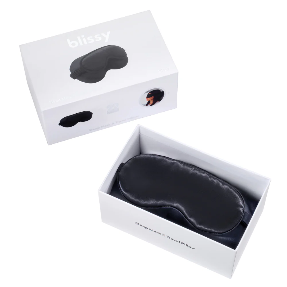 Sleep Mask & Travel Pillow - Black - Image 6