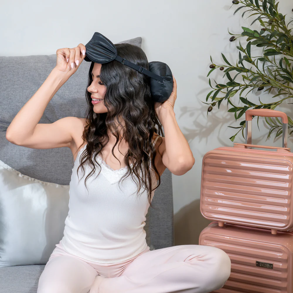 Sleep Mask & Travel Pillow - Black - Image 8